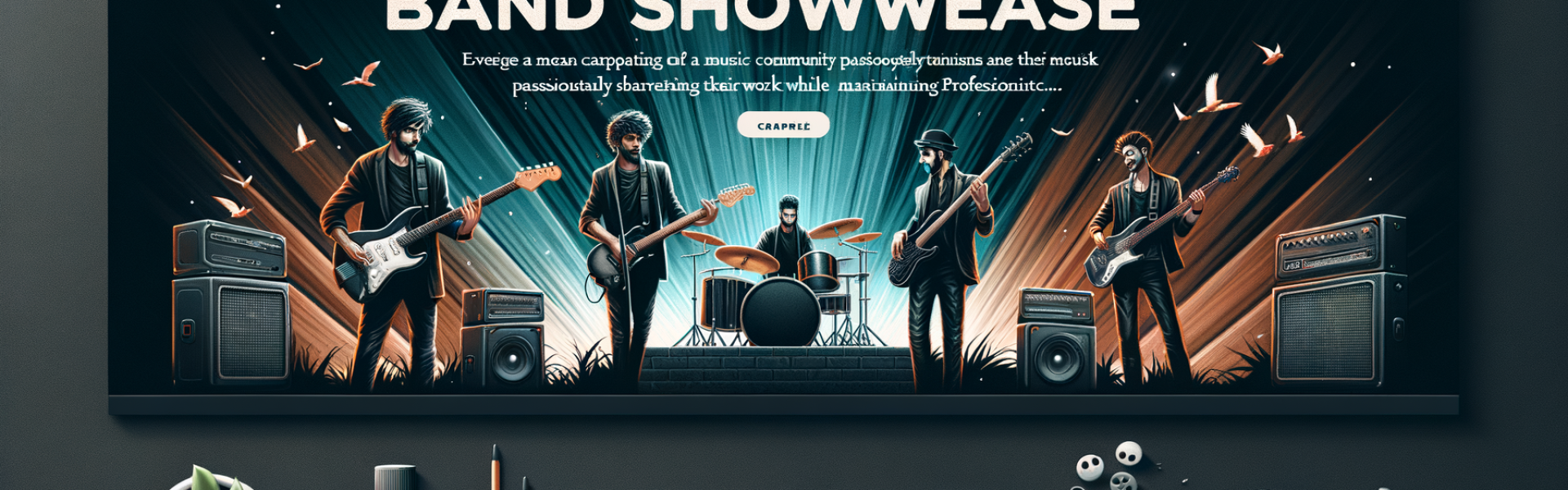 Band Showcase Admin Template